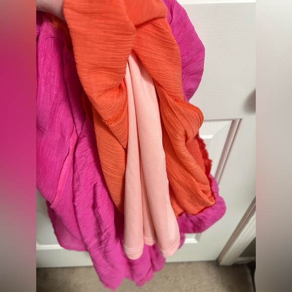 Flying Tomato Orange and Pink Boho Maxi Dress Size Small - Picture 4 of 6